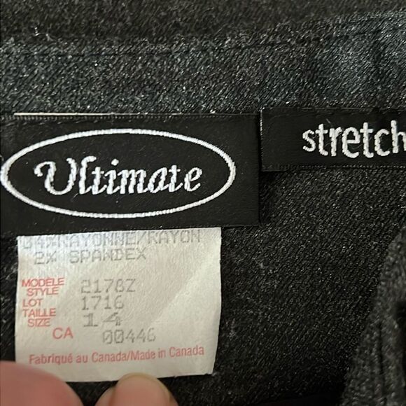 ULTIMATE Grey Skirt Size 14 / Willi Smith White Shirt/Shacket Size XL - Picture 16 of 16